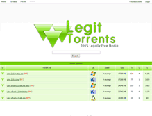 Tablet Screenshot of legittorrents.info